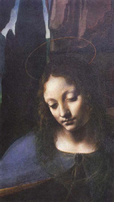 Detail of Madonna of the Rocks, Leonardo  Da Vinci